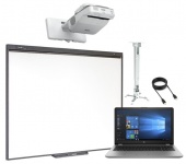 Интерактивная доска Smart Board + ультракороткофокусный проектор Epson EB-680 + ноутбук